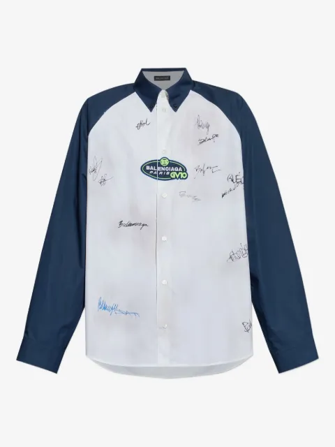 Balenciaga camisa con manga larga y logo