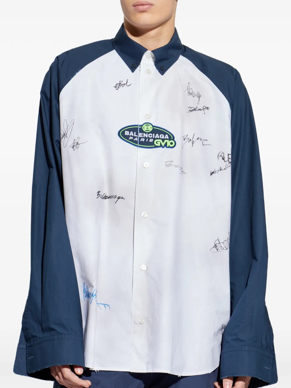 Balenciaga Overhemd met logo Wit