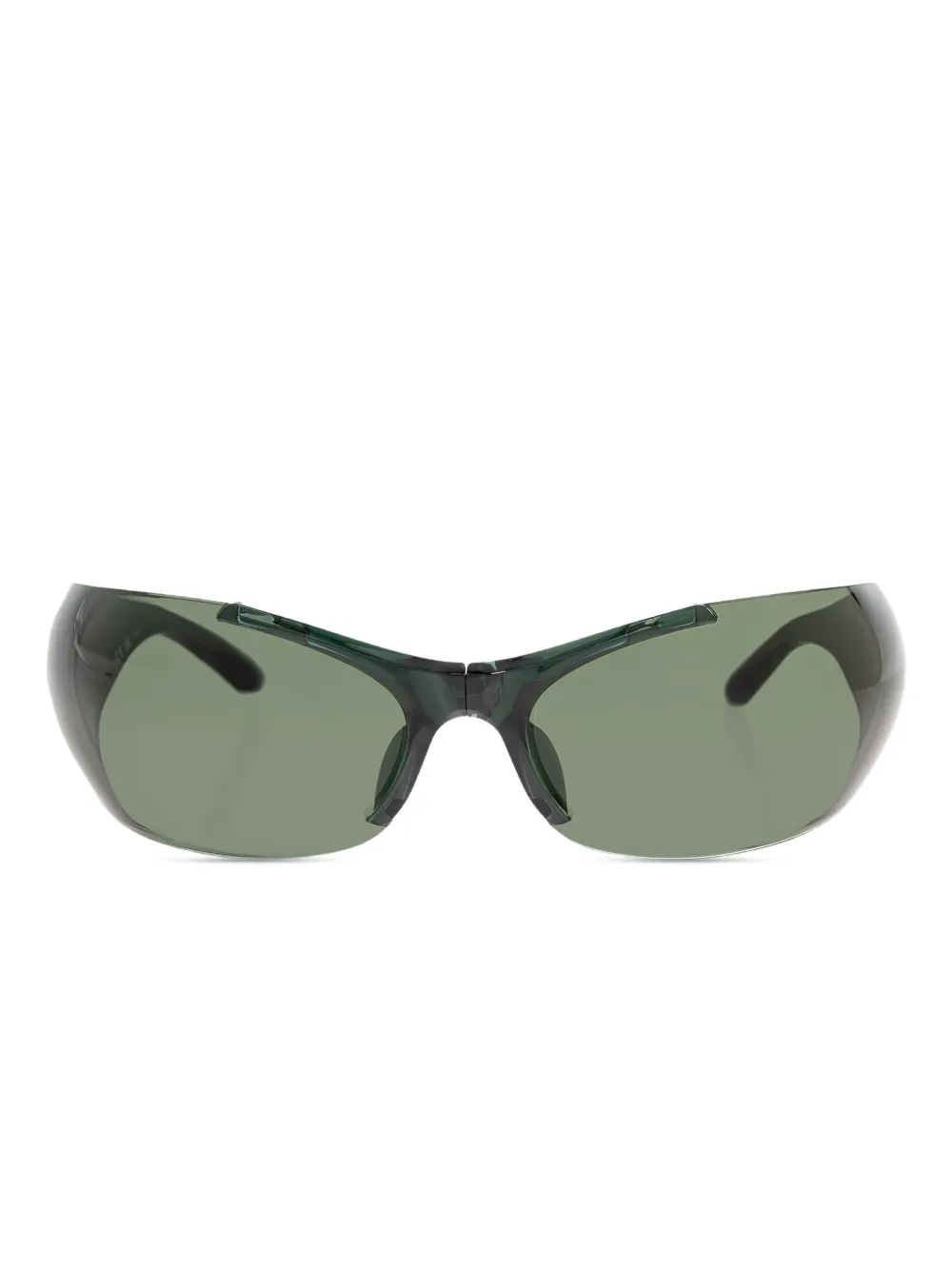 Balenciaga Eyewear oval-frame sunglasses - Grün