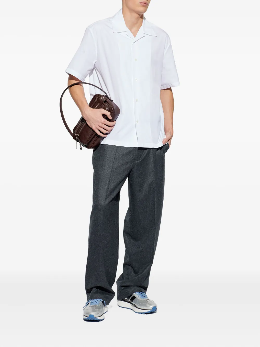 Jil Sander short-sleeved shirt - Wit