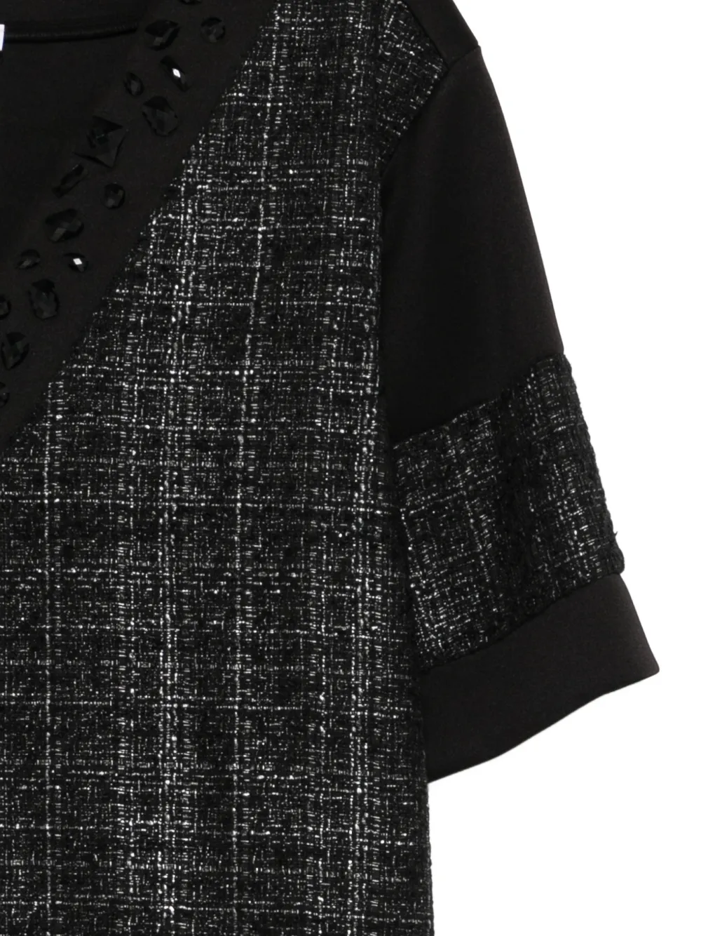 DKNY Mini-jurk met V-hals en vlakken Zwart