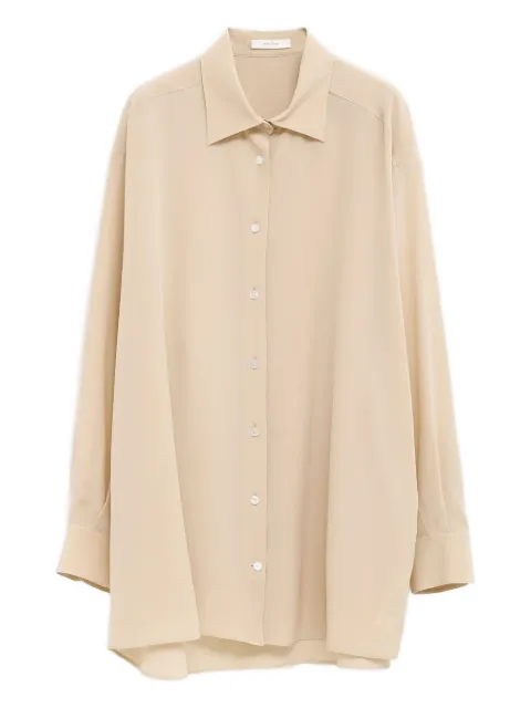 The Row button round hem top