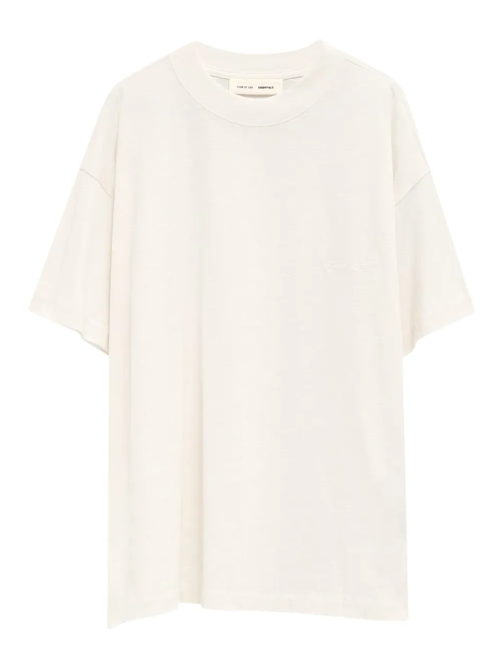 FEAR OF GOD ESSENTIALS embroidered-logo T-shirt - Nude