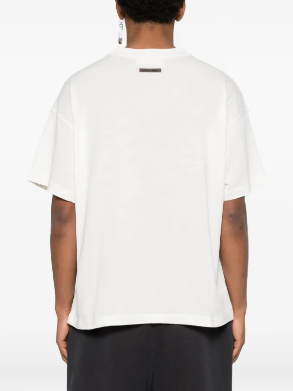 FEAR OF GOD ESSENTIALS ロゴ Tシャツ | ニュートラル | FARFETCH JP