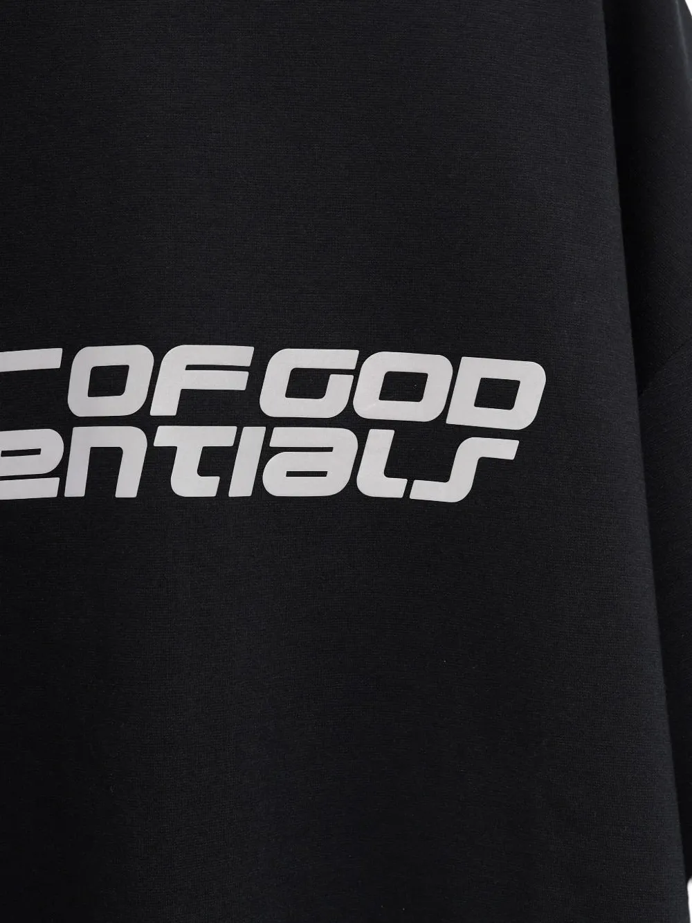 FEAR OF GOD ESSENTIALS Ponte 90s T-shirt met korte mouwen Zwart