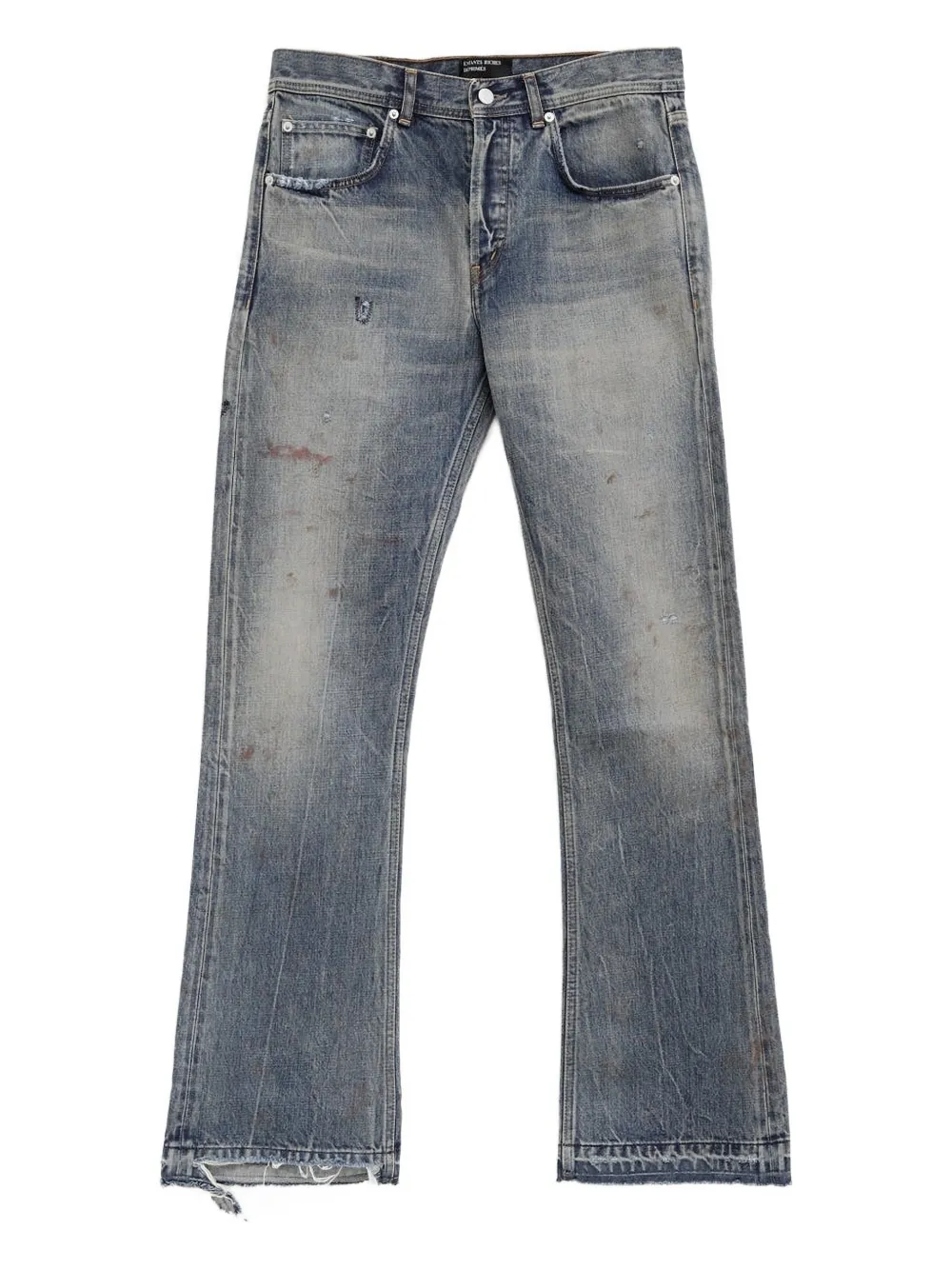 Enfants Riches Déprimés Elvis Texas Flare distressed jeans - Blau
