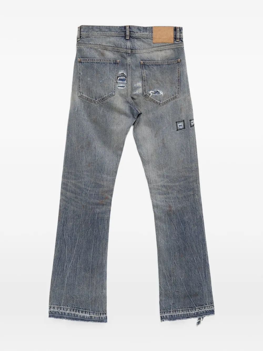 Enfants Riches Déprimés Elvis Texas Flare distressed jeans - Blauw