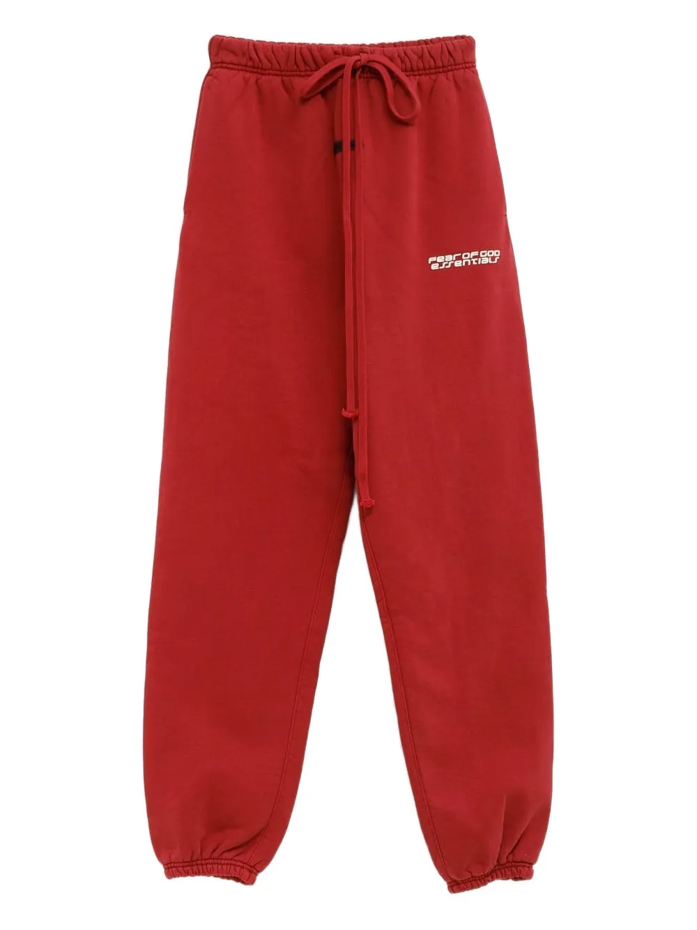 Essentials Drawstring Logo-print Track Pants In Red