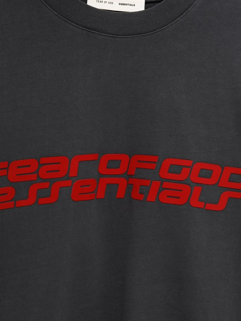 FEAR OF GOD ESSENTIALS 90s T-shirt met logoprint Grijs