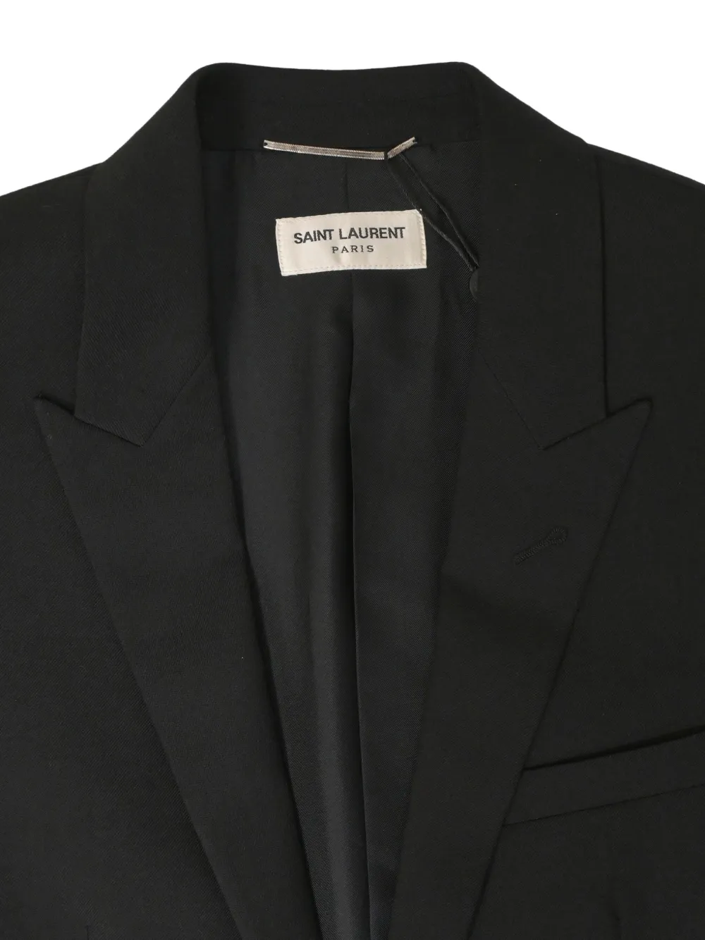 Pre-owned Saint Laurent Buttoned-cuffs Blazer In Black