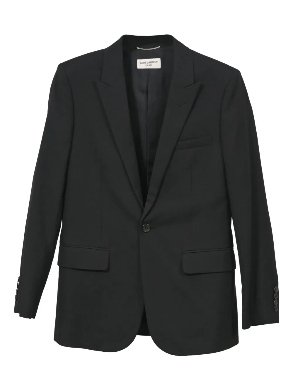 Saint Laurent Pre-Owned buttoned-cuffs blazer | Black | Image 1