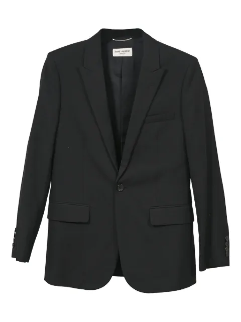 Saint Laurent Pre-Owned buttoned-cuffs blazer