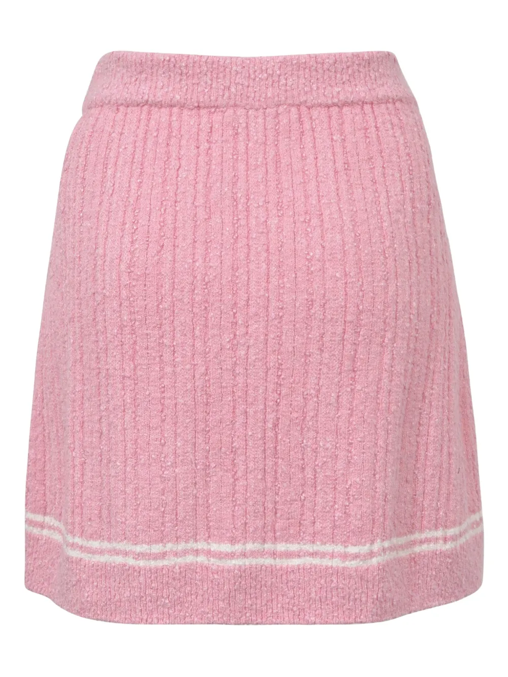 CHANEL Pre-Owned Tweed mini-rok met knoopdetail - Roze