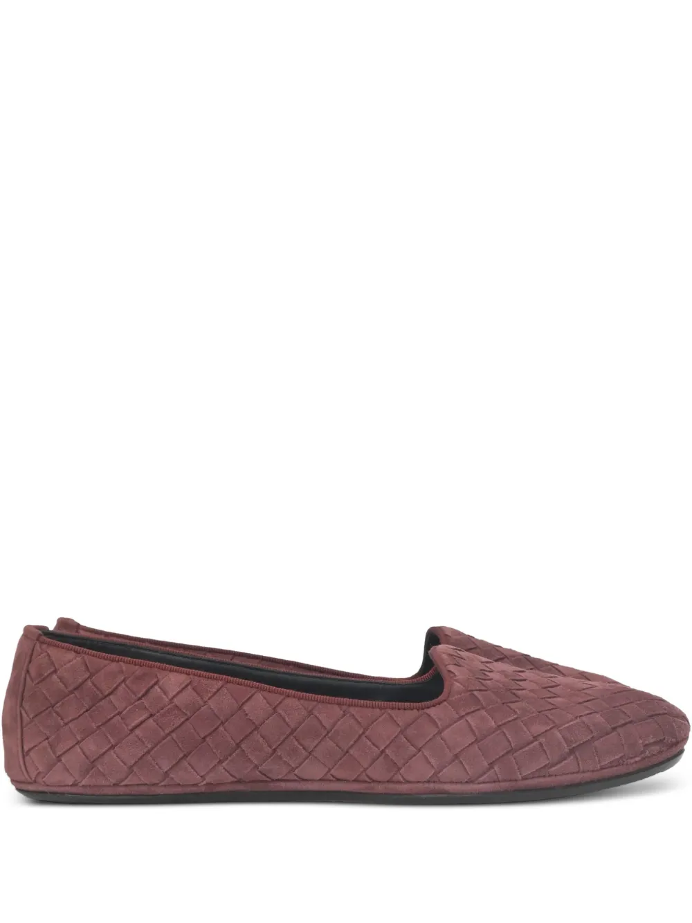 Bottega Veneta Pre-Owned 240mm intrecciato ballet flats - レッド Bottega Veneta Pre-Owned 240mm intrecciato ballet flats - レッド