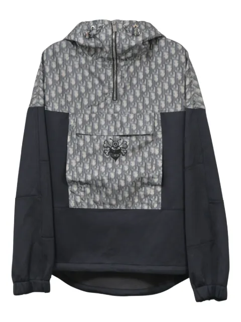 Christian Dior Pre-Owned x Stussy blurred-detailed hoodie