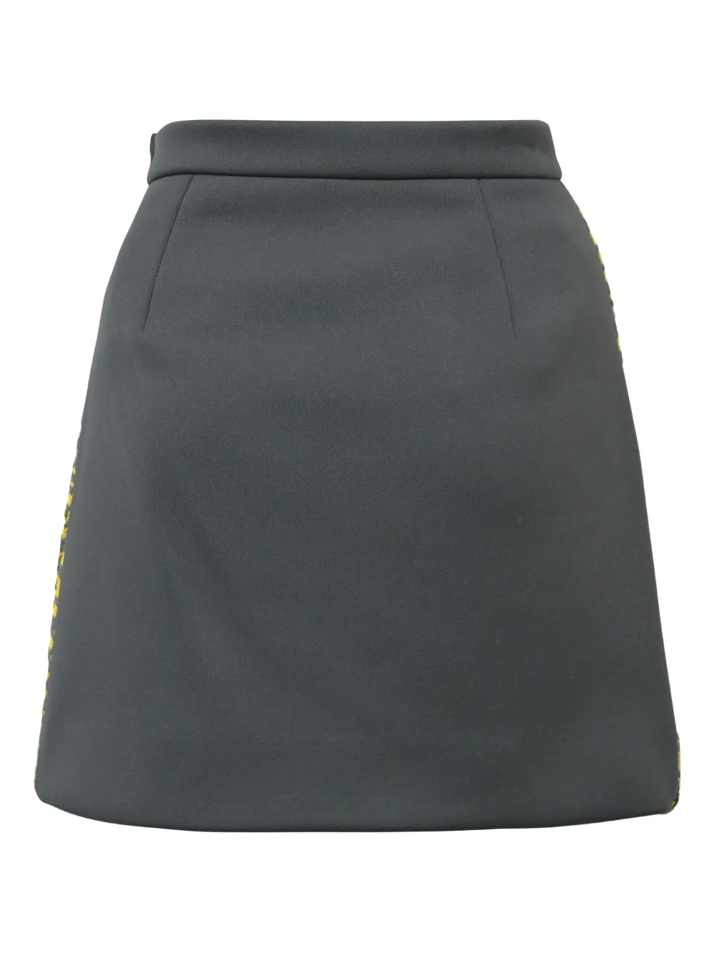 BALENCIAGA Pre-owned A-line Knitted Mini Skirt In Gray