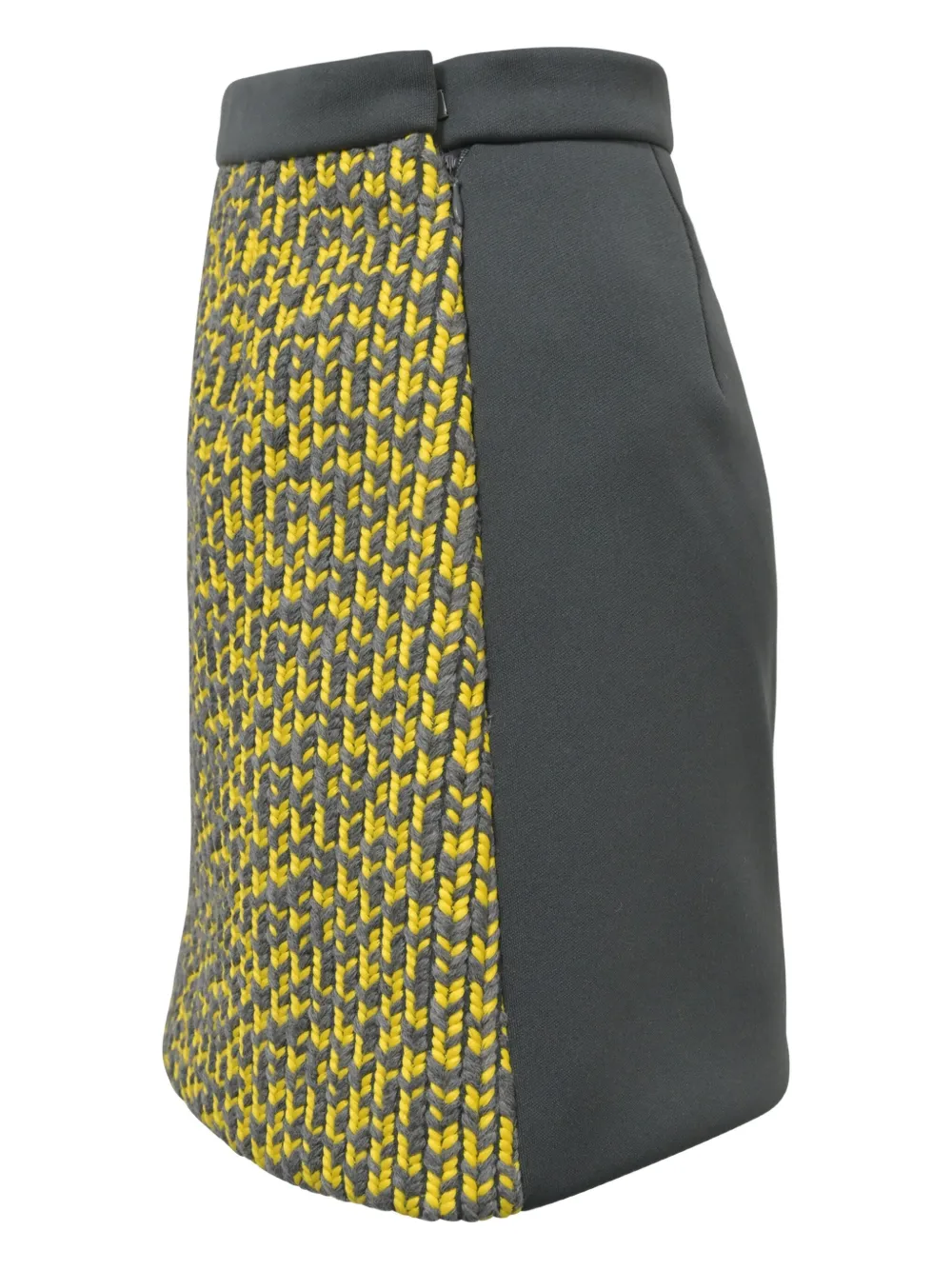 BALENCIAGA Pre-owned A-line Knitted Mini Skirt In Gray