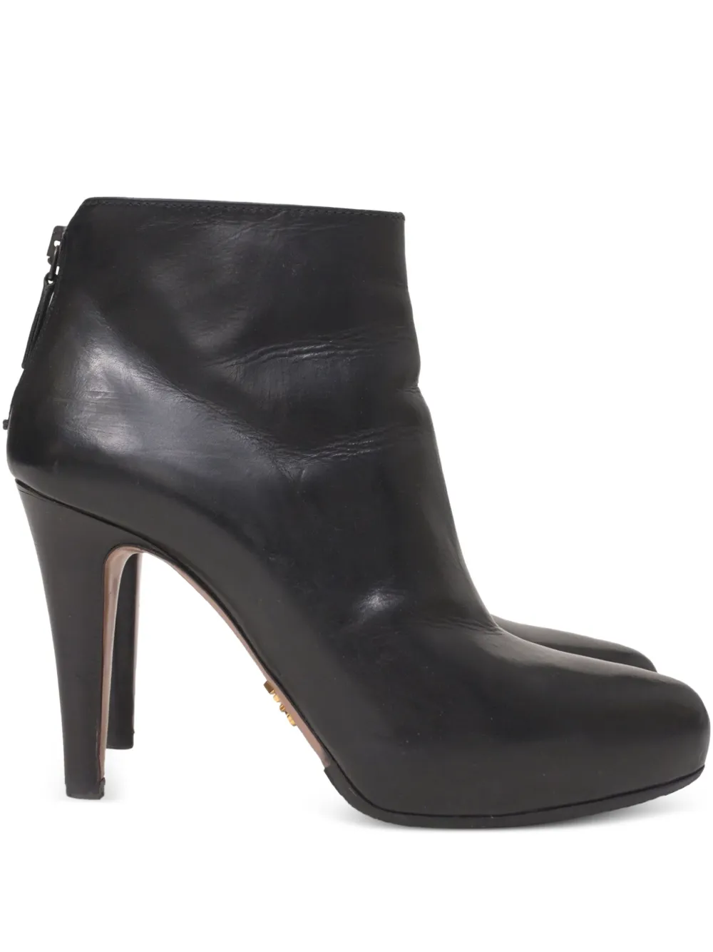 Prada Pre-Owned botines con puntera de almendra y cierre de 100mm | negro | Image 1