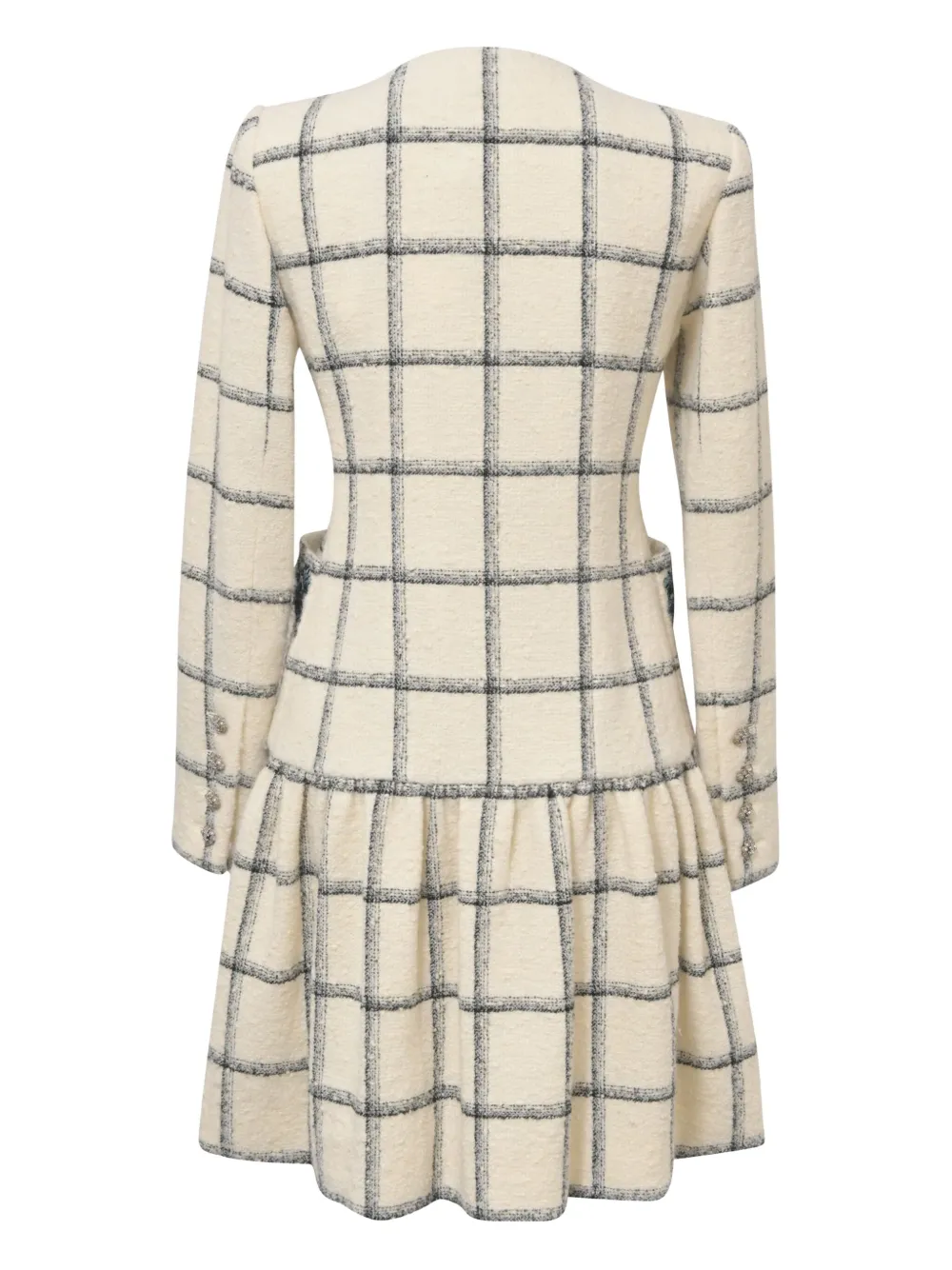 Tweed-Texture Midi Dress