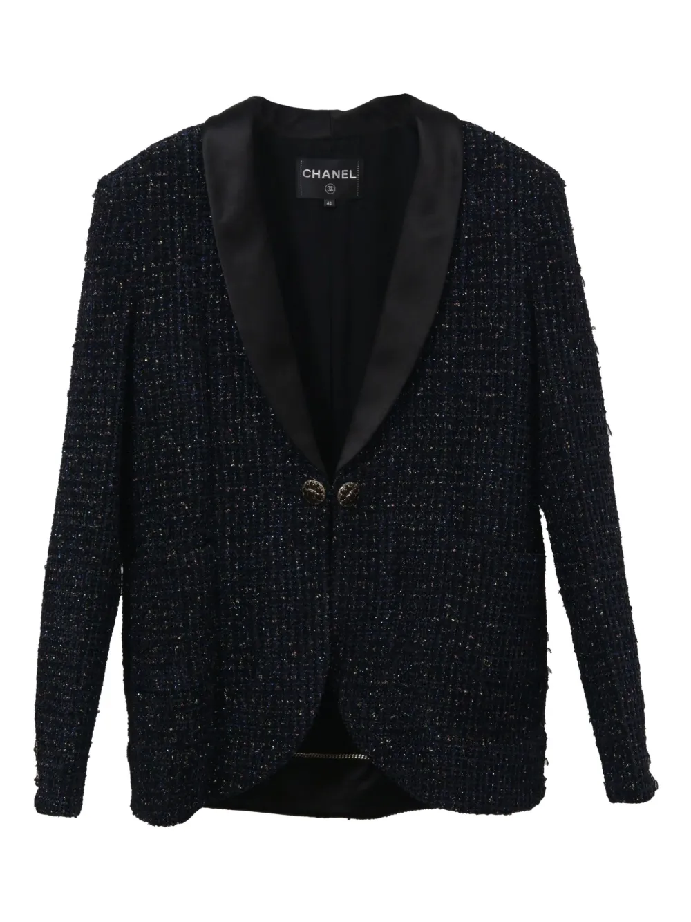 CHANEL Pre-Owned single-breasted blazer - ブルー CHANEL Pre-Owned single-breasted blazer - ブルー