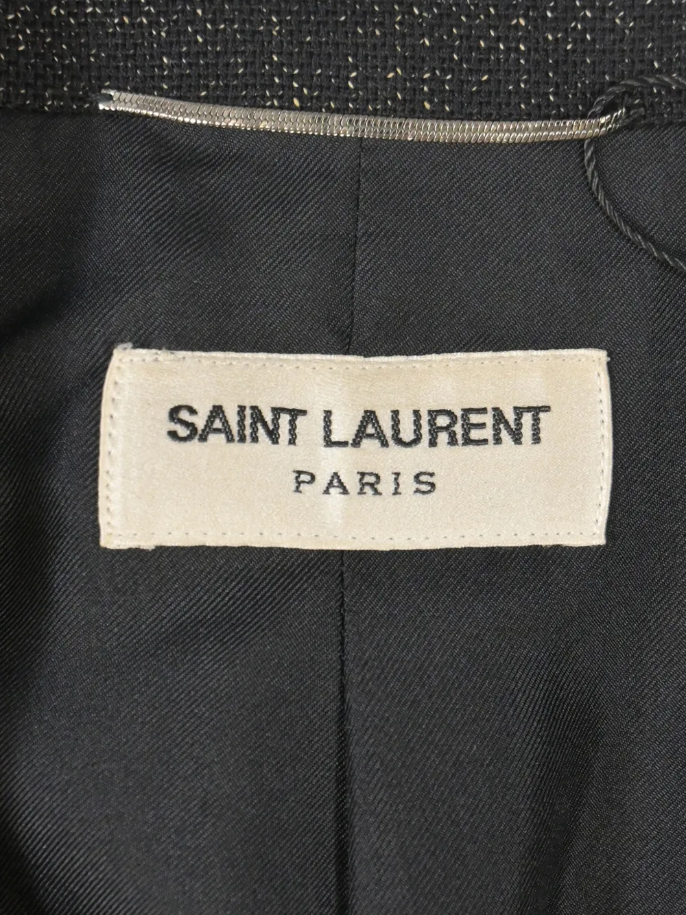 SAINT LAURENT Pre-owned 710mm Pockets Single Breasted Blazer In Black