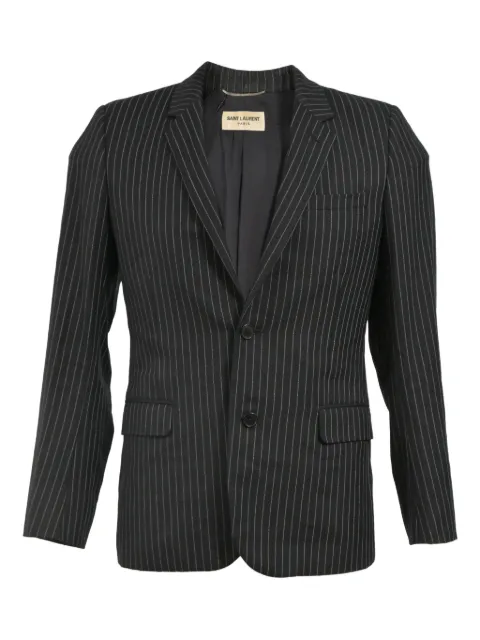 Saint Laurent Pre-Owned 70mm pinstripe single-breasted blazer