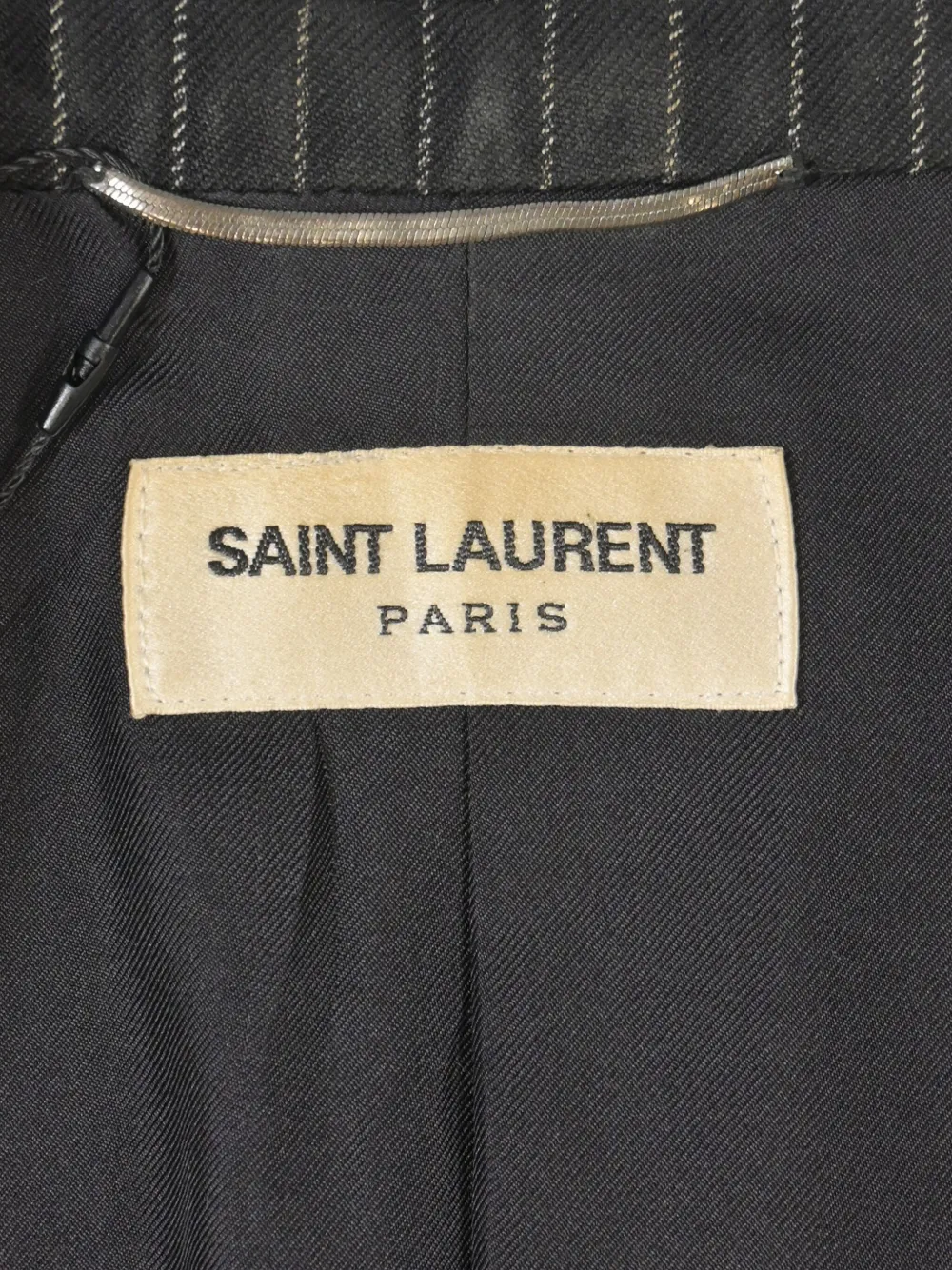 SAINT LAURENT Pre-owned 70mm Pinstripe Single-breasted Blazer In Black