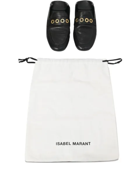Isabel Marant Vintage 250mm grommet studded fosten loafers