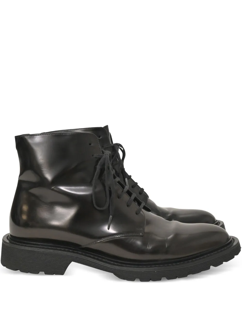 Saint Laurent Pre-Owned botas con agujetas y tacón de 30mm | negro | Image 1