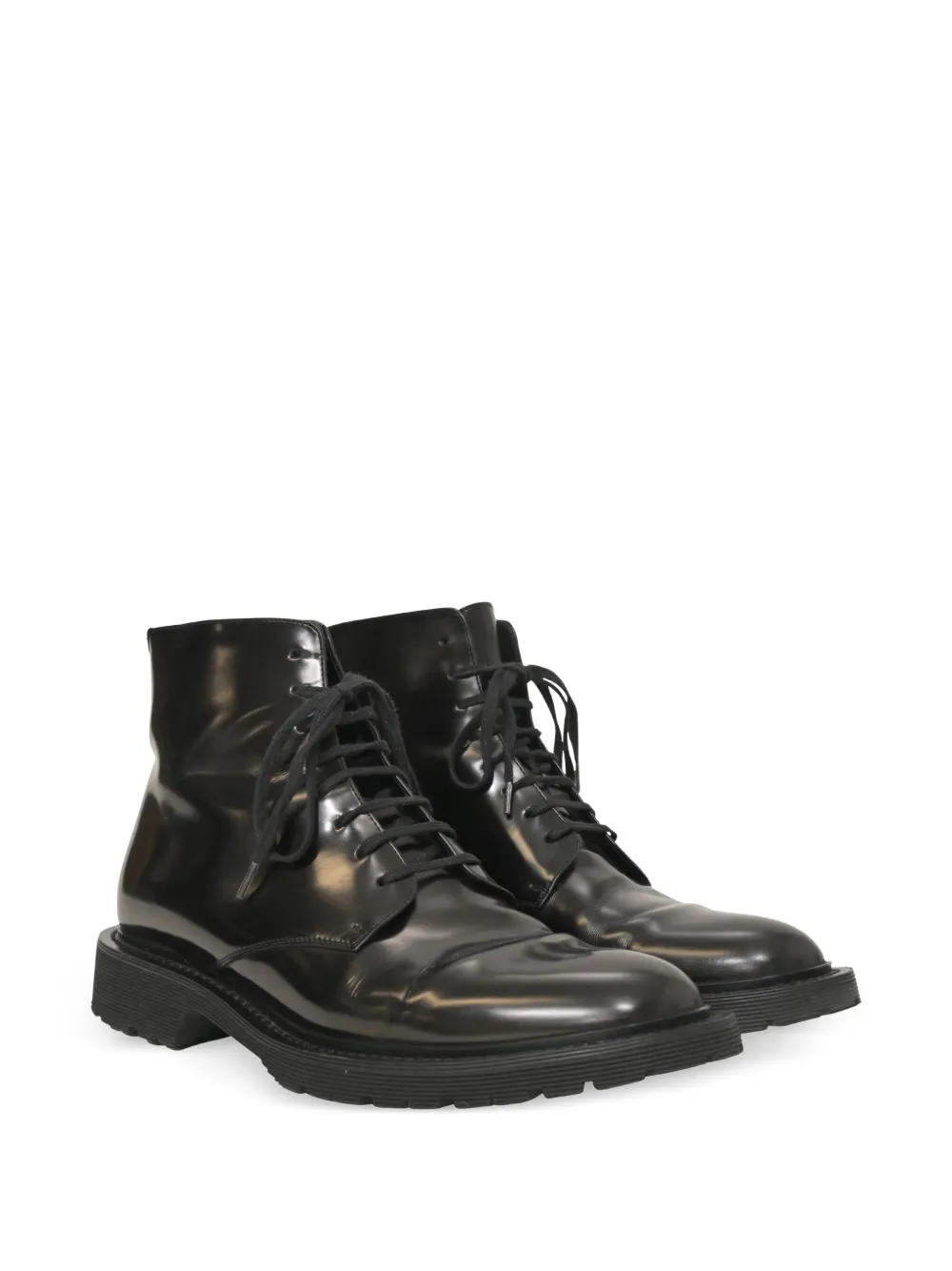 Saint Laurent Pre-Owned botas con agujetas y tacón de 30mm | Image 2