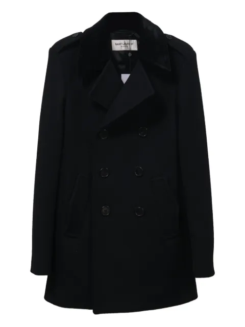 Saint Laurent Pre-Owned double-breasted short coat