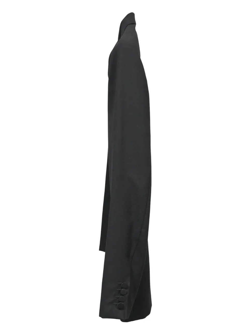 Pre-owned Saint Laurent Satin-lapel Blazer In Black