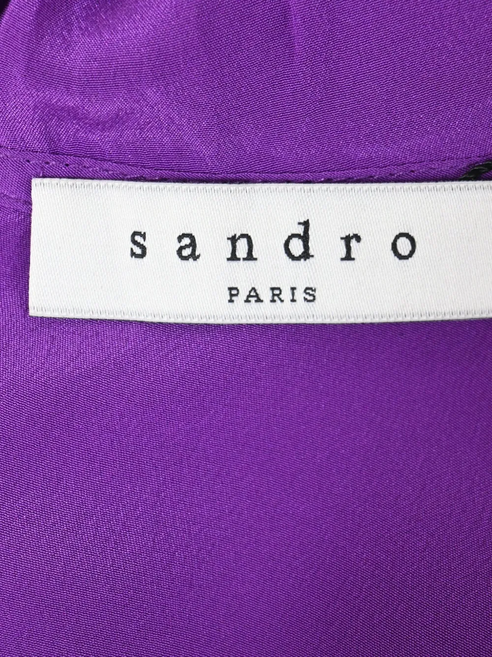 SANDRO Pre-owned Cowl-neck Blouse In Purple