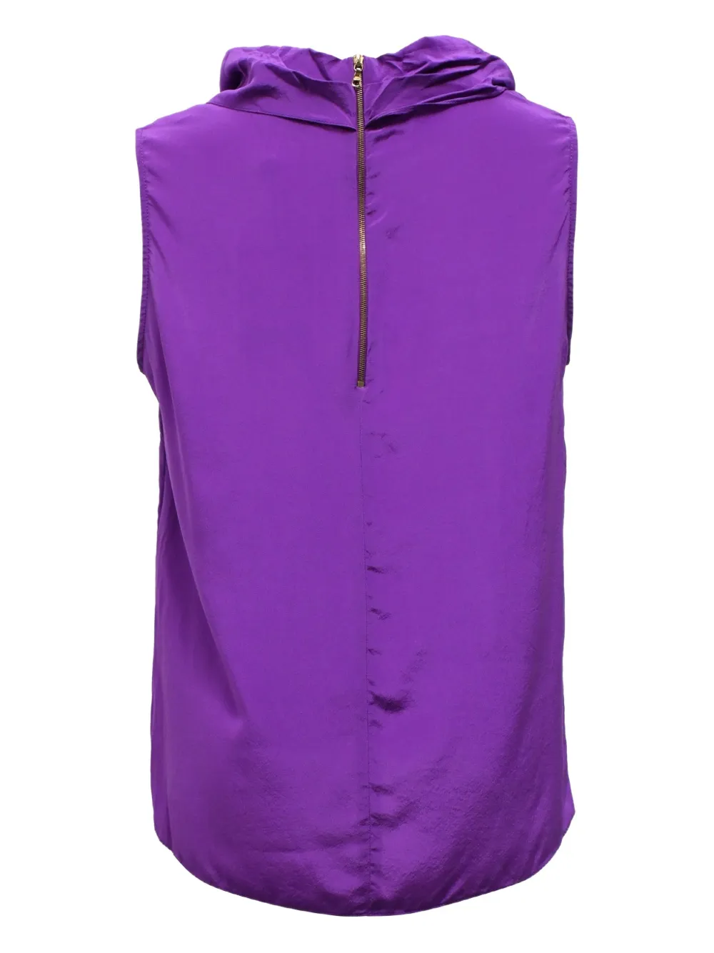 SANDRO Pre-owned Cowl-neck Blouse In Purple