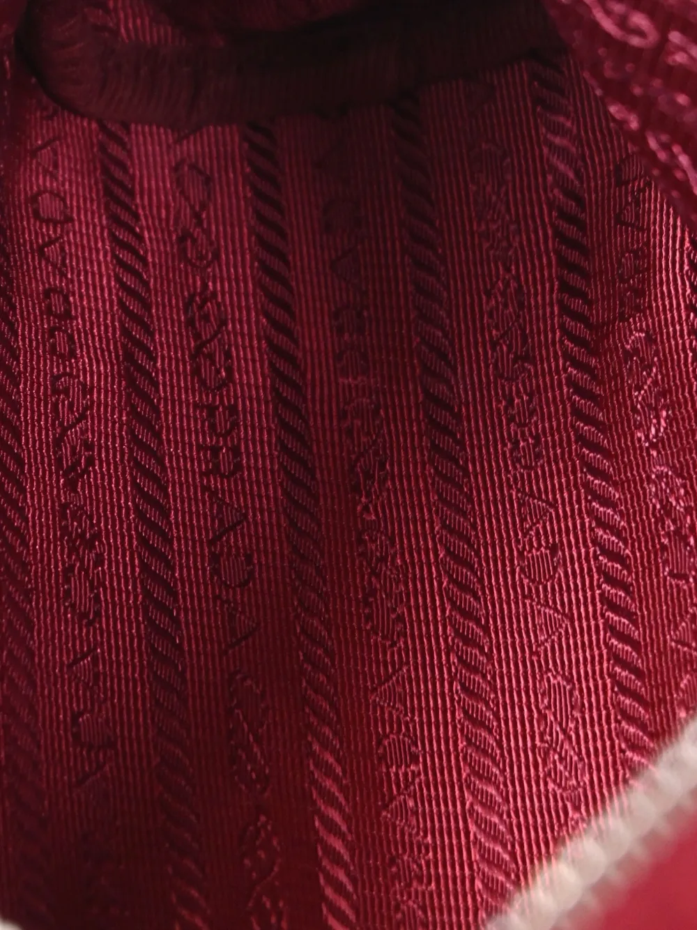 PRADA Pre-owned Small Re-nylon Triangle-logo Pouch In Red