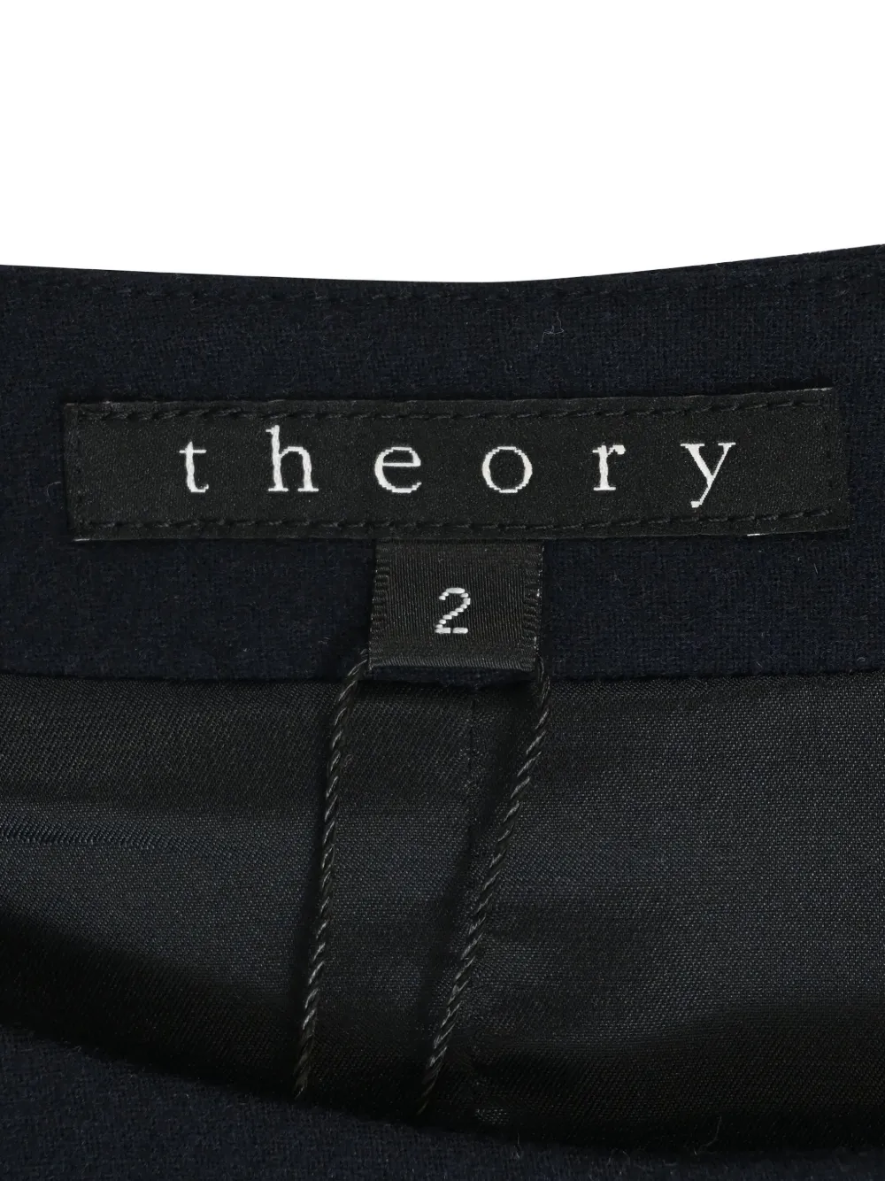 Pre-owned Theory 490mm Double-breasted Blazer In Blue