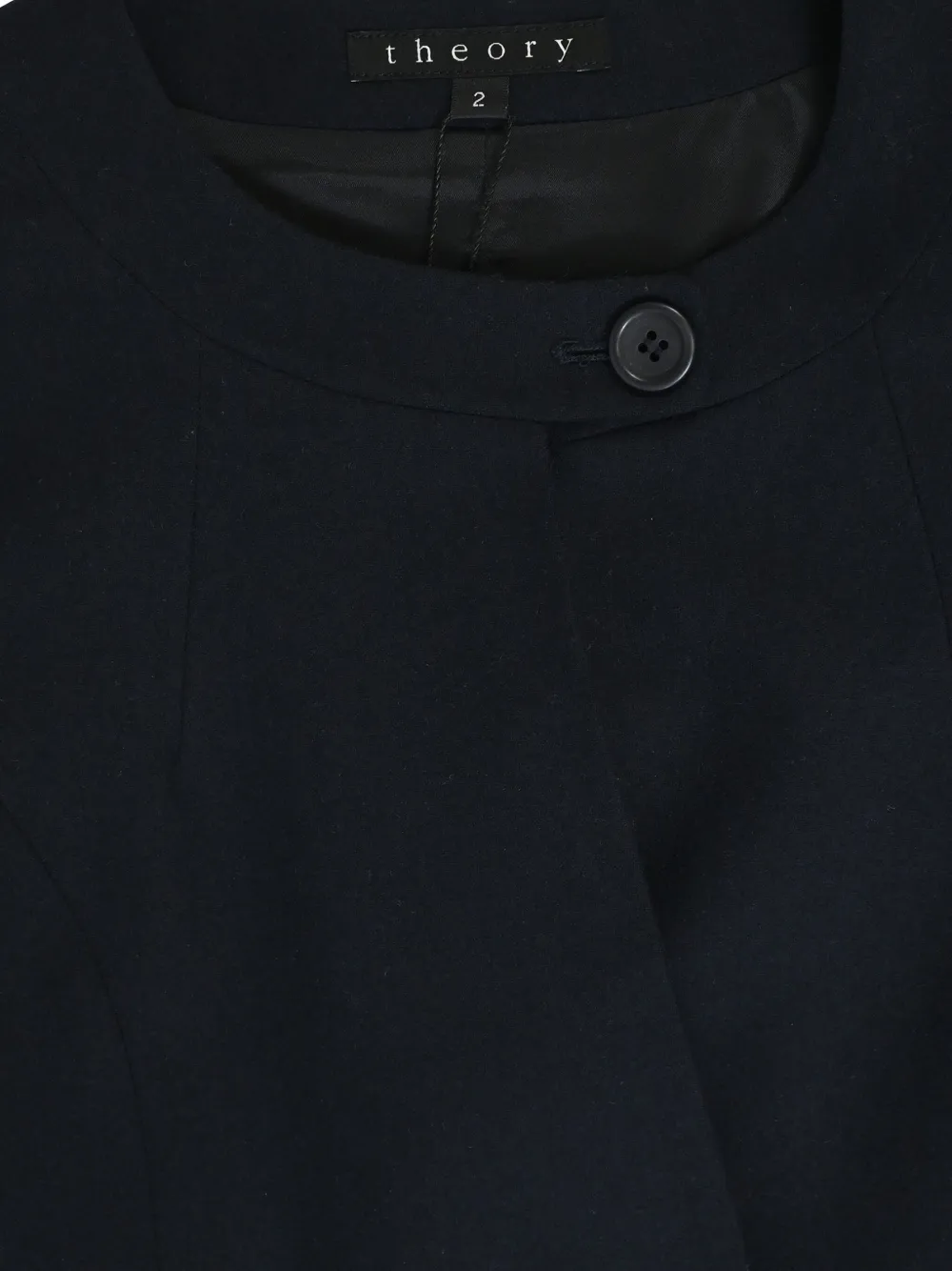 Pre-owned Theory 490mm Double-breasted Blazer In Blue