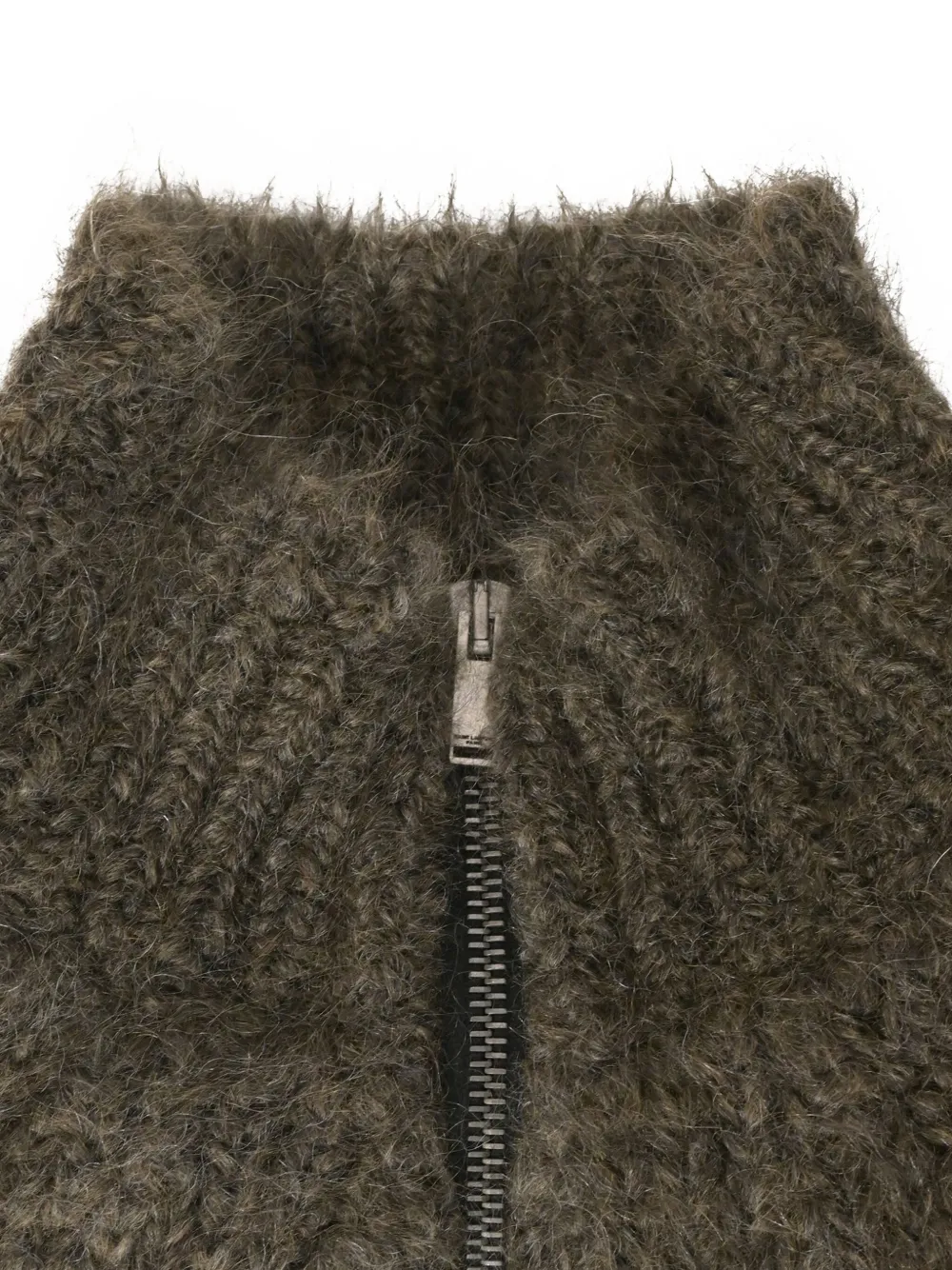 SAINT LAURENT Pre-owned Zip-up Cardigan In Neutral