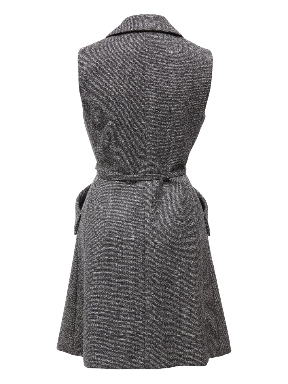 Christian Dior Pre-Owned Mini-jurk met ceintuur - Grijs