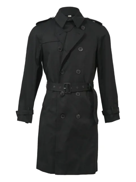 Saint Laurent Pre-Owned double-breasted belted trench coat