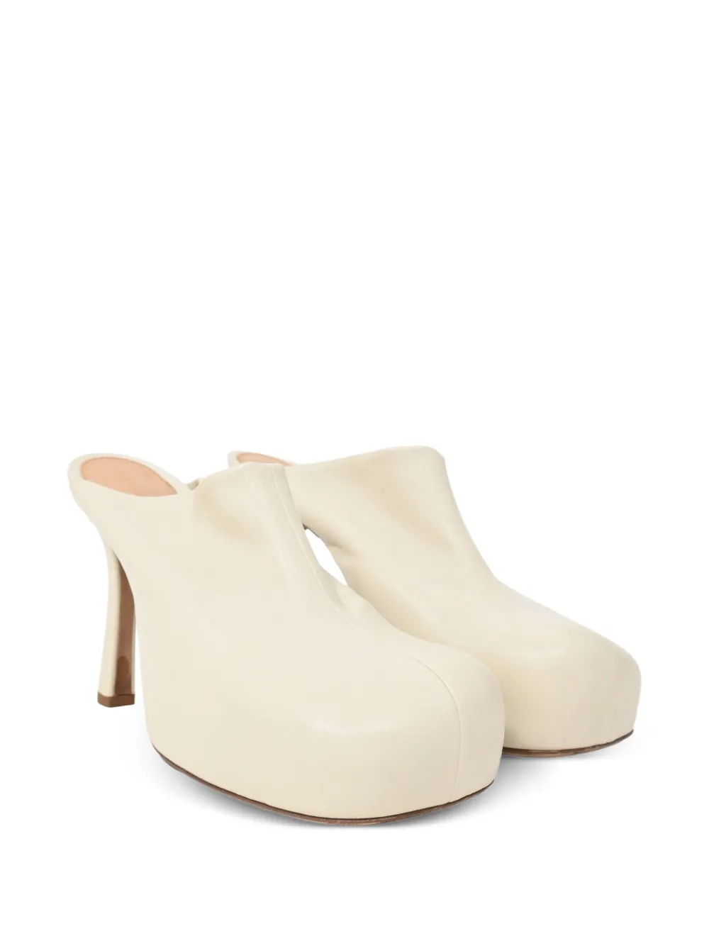 Bottega Veneta Pre-Owned 105 mm Bold leren muiltjes - Beige