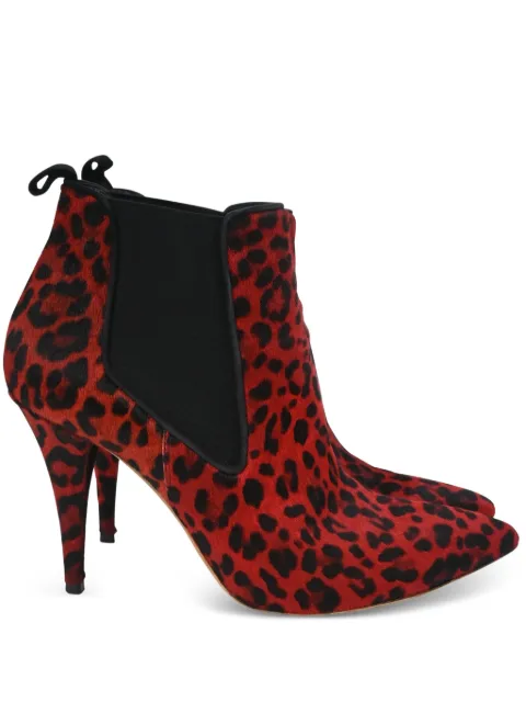 Christian Dior Pre-Owned leopard-print ankle boots