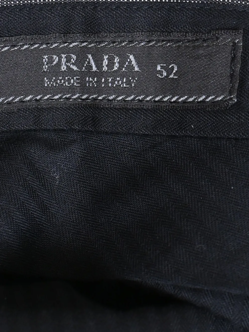 Pre-owned Prada Rear-pockets Trousers In Gray