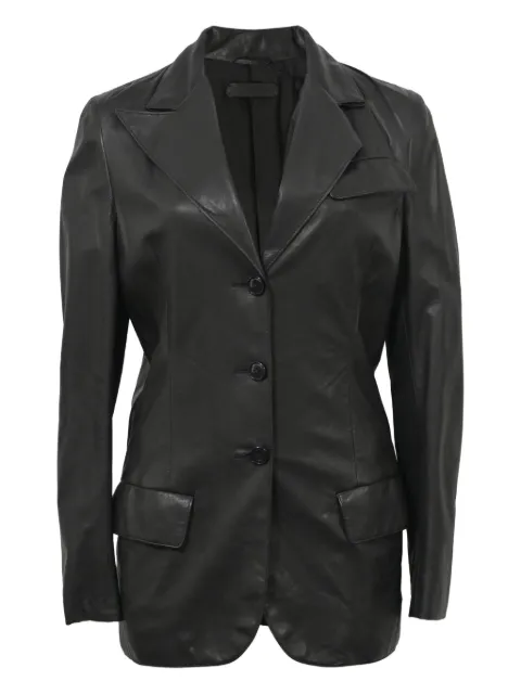 Bottega Veneta Pre-Owned single-breasted leather jacket