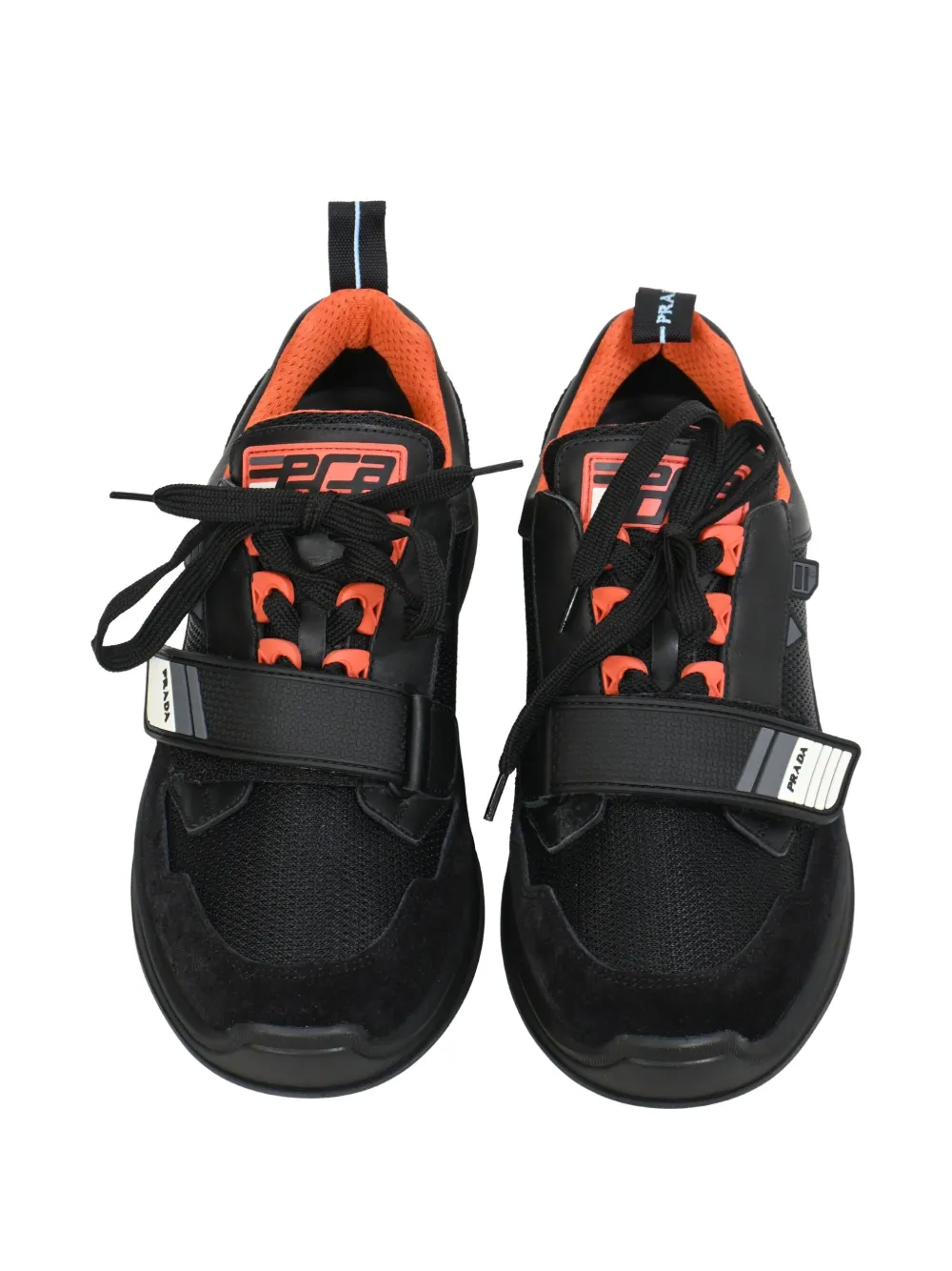 Pre-owned Prada Mechano Sneakers In Black