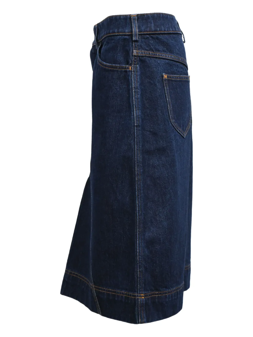 VICTORIA BECKHAM Pre-owned Pleated Midi Skirt In Blue