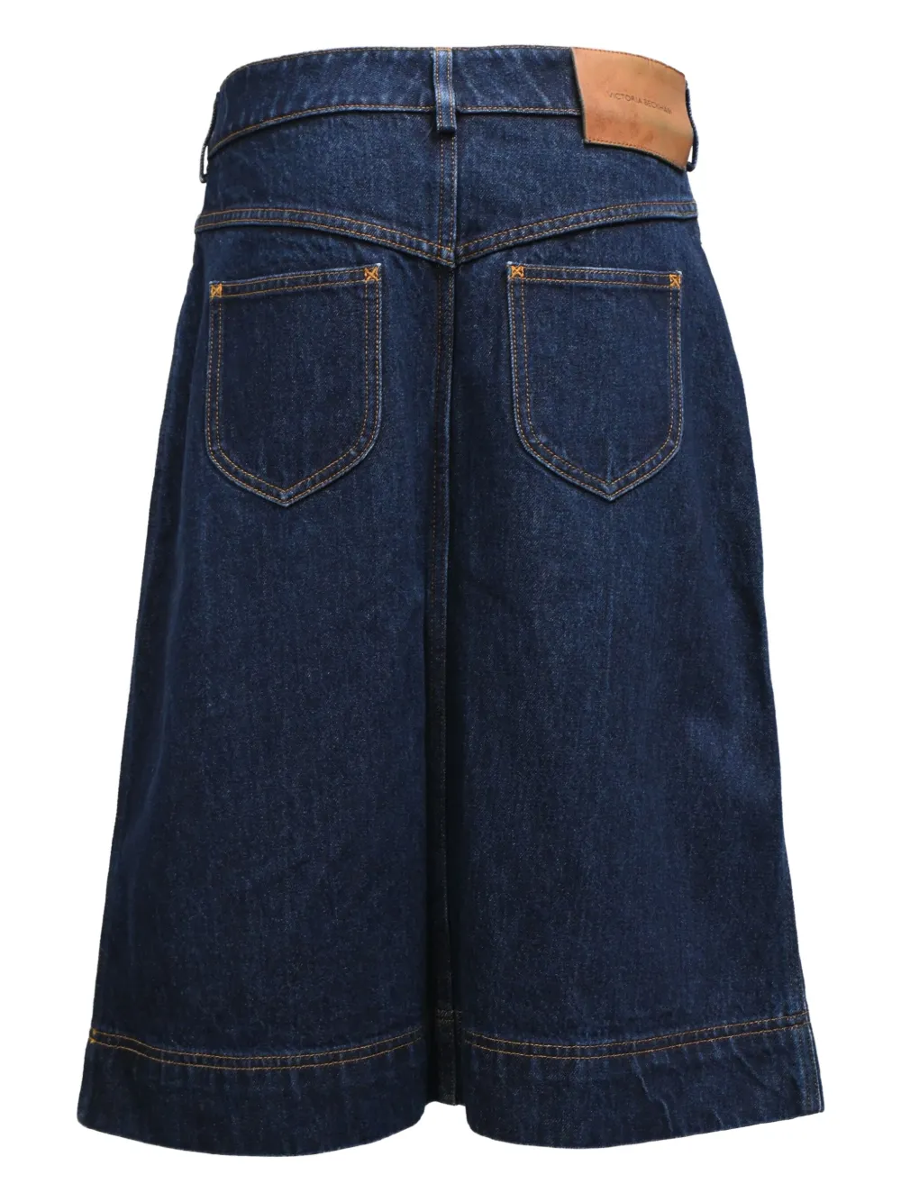 Victoria Beckham Midi-plooirok - Blauw