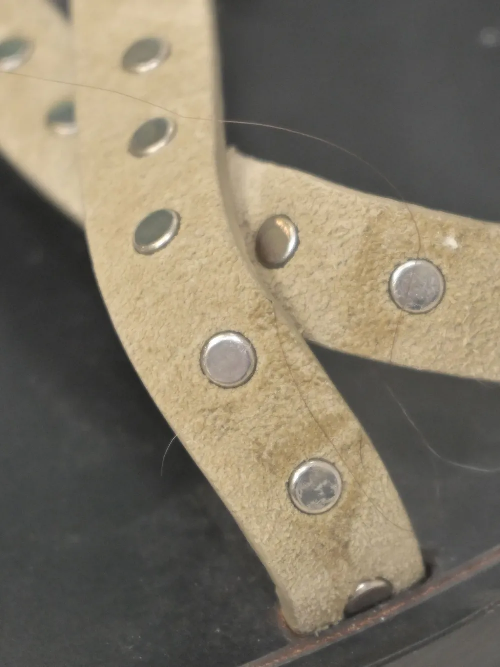 ISABEL MARANT VINTAGE Pre-owned Joakee Studded Ankle-strap Sandals In Neutral