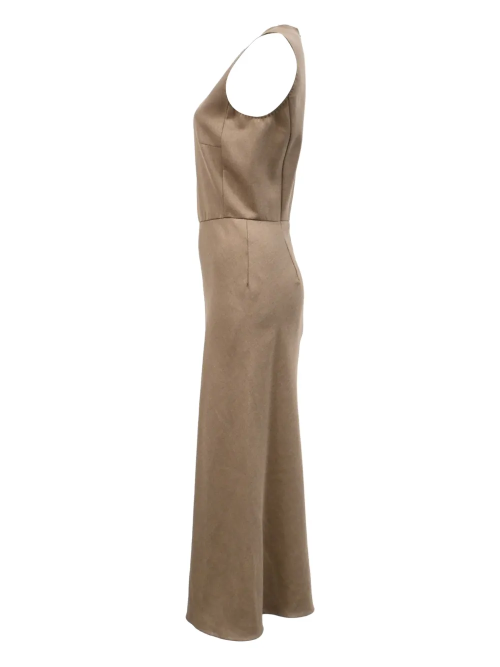 Max Mara Ural mouwloze midi-jurk - Beige