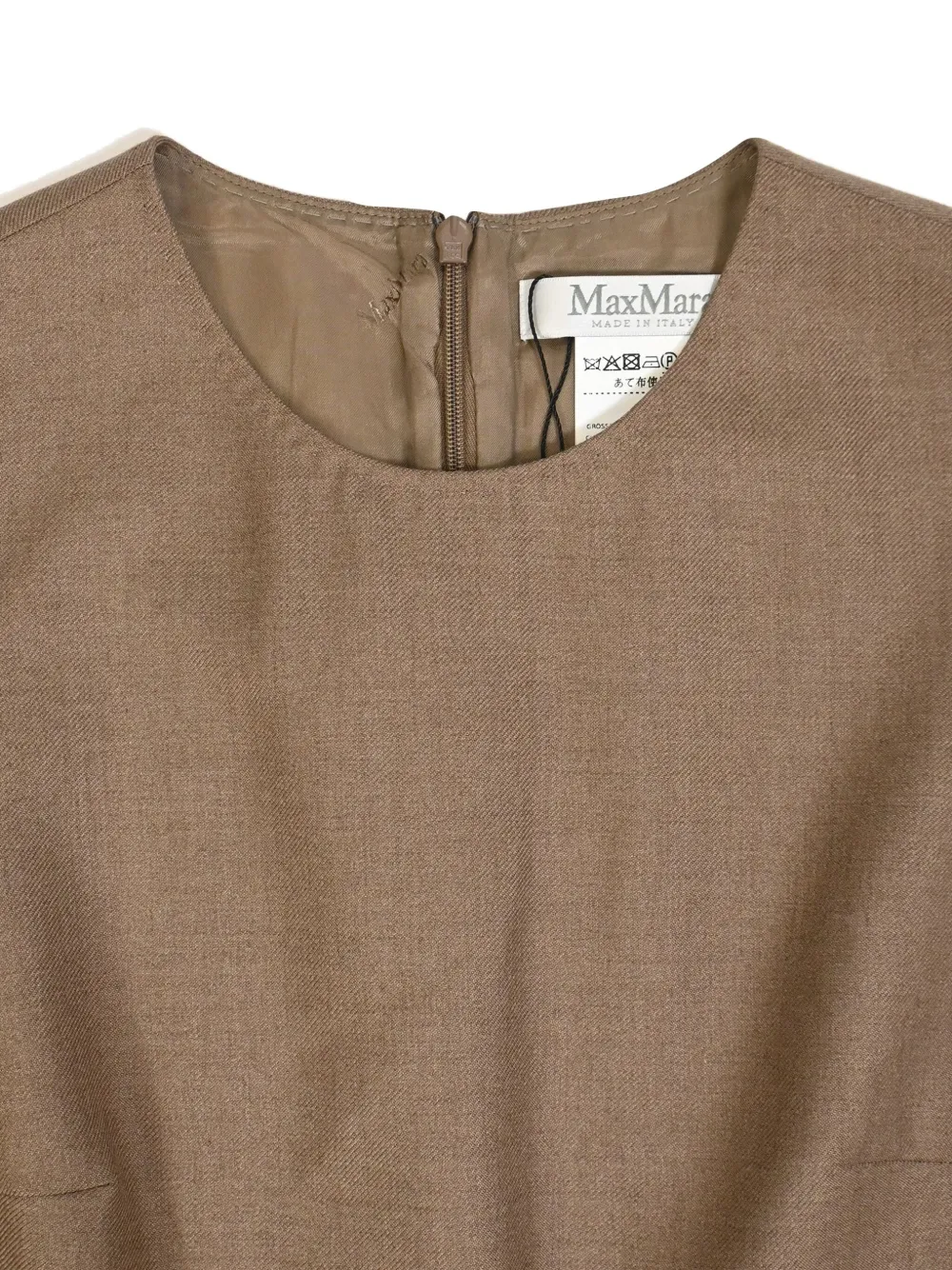 MAX MARA Pre-owned Ural Sleeveless Midi Dress In Neutral